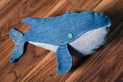 DIY denim whale other side