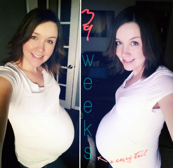 39 weeks pregnant bump