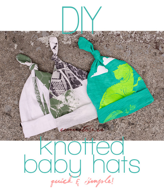 DIY knotted baby hats