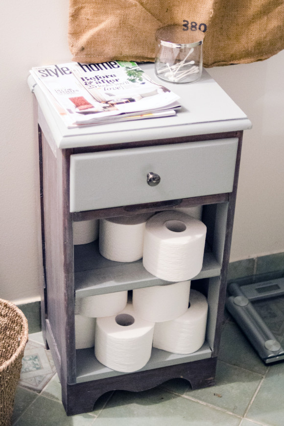 After! Nightstand upcycle DIY complete!