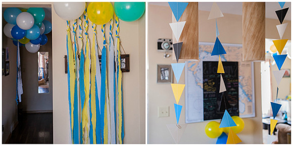 Braided streamers and more triangle garland