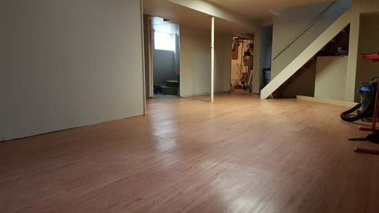 Vinyl plank installed!