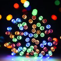 Solar powered LED Christmas lights
